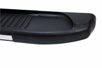 Пороги-подножки Shark для OPEL ANTARA I 2006-2017 г.в. от турецкого производителя Can Auto. Размер подножки: 171 см. Silver+Black. Артикул: CECA.79.0090